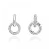 Swarovski 5671807 Dextera Interlocking Loop Hoop Earrings