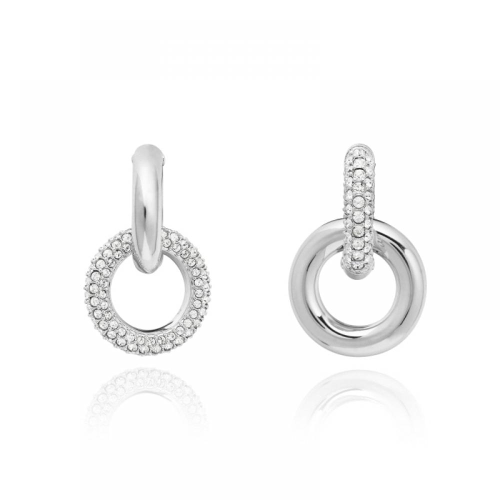 Swarovski 5671807 Dextera Interlocking Loop Hoop Earrings