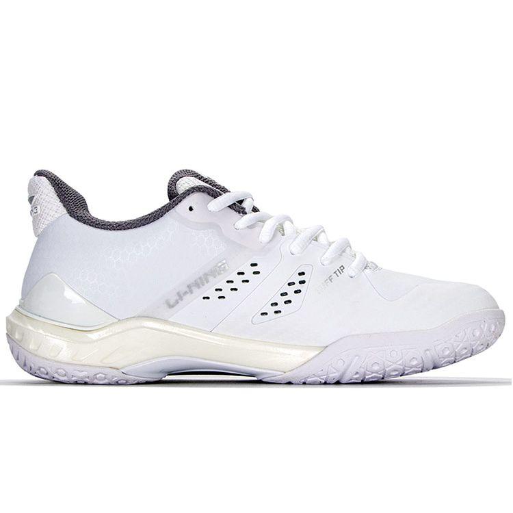 Li Ning Yun Ting Pustende Støtdempende Lavsko Badmintonsko Damesko Sølvhvit AYAR034-1