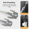 4/6 Points Water Pipe Thread Opener Inside and Outside Together Universal Water Pipe Electric Drill Waterpipe Tapping Tool