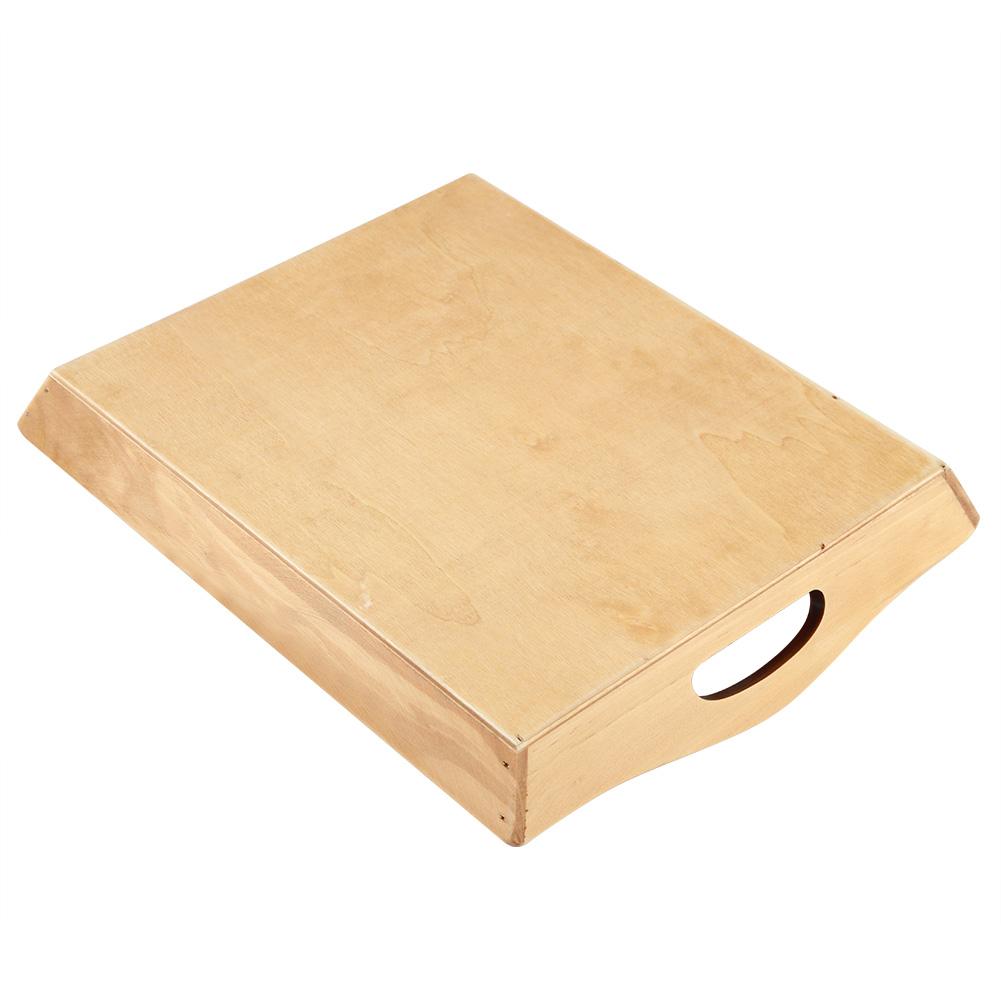 Wooden Serving Tray Plate for T Set Fruits Candies Food Towel (Dark Color)
