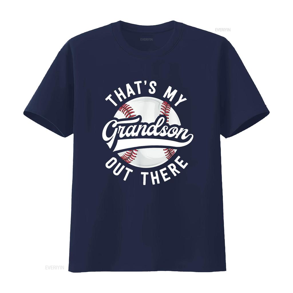 Baseball Grandpa T Shirt That S My Grandson Out There Vintage Washed Soft Stylish Fashion Graphic Unisex Breathable Comfortable
