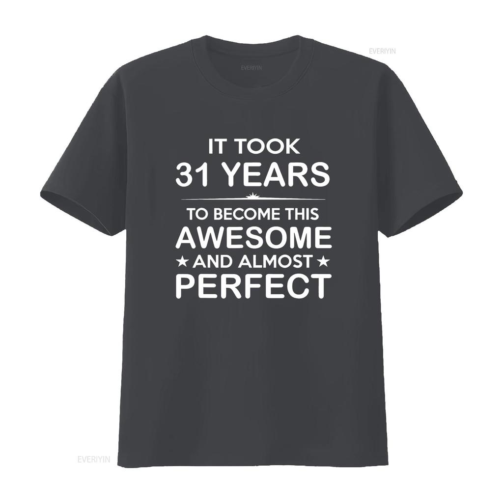 31 Year Old 31st Birthday Ideas for Him Dad T Shirt vintage Washed graphic Versatile Breathable Slightly Comfortable homme