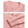Autumn Women's Wool Cardigan Embroidered Rhinestone Round Neck Knitted Cardigan Sweater