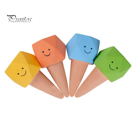 

4 шт. терракотовые поливочные шипы многогранные самополивные колышки вставка для кашпо медленное высвобождение поливочной лампы для уличных комнатных растений 4pcs