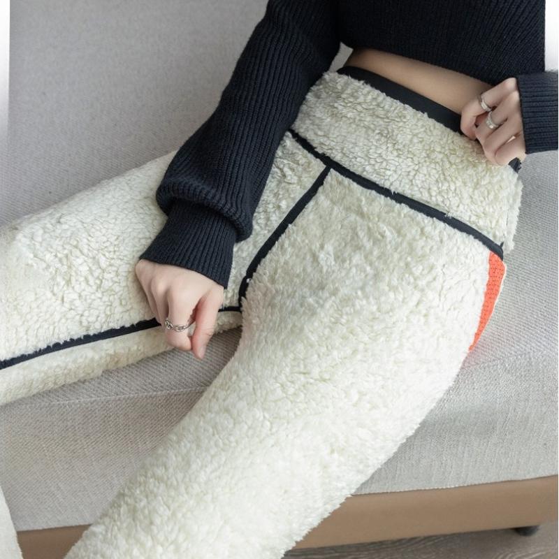 Shark Skin Pants Women Outdoor Wear Leggings Winter Cloud Soft High Waist Butt Lifting Tummy Control Sherpa Fleece Lined Thick Barbie Pants