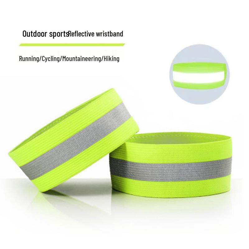 Reflective Night Run Armband: Enhanced Visibility for Cycling, Running, and Traffic Safety. Includes Ankle Strap.