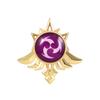 Game Genshin Impact Metal Brooch Pins Primogem Xiao Mask Vision 7 Element God's Eye Weapons Luminous Badge Cosplay Prop Jewelry