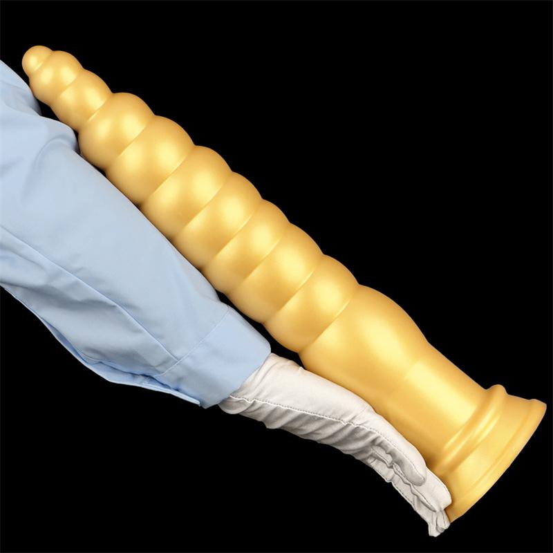 44cm Silicone Ultra-long and Ultra-thick Rear Anal Plug for Outdoor Wear Anal Strip Practice Anal Torture Tool Anal Expansion Tool Chrysanthemum Anus