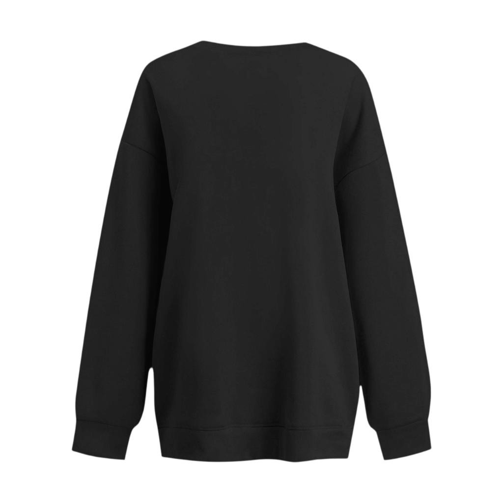 Crewneck Sweatshirt For Women Fall Graphic Sweatshirts Vacation Long Sleeve Drop Shoulder Pullover