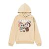 Unisex Anime Labubu Hoodie - Cozy Velvet Sweatshirt for Autumn/Winter