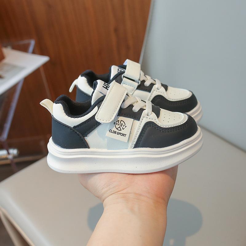 Boys Shoes 2025 New Spring and Autumn Winter Children's White Sports Shoes Leather Casual Girls White Shoes