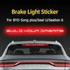 For BYD Song Plus/Seal U/Sealion 6/DM-I EV High Mount Brake Light Sticker Taillight Tint Film Exterior Modification Accessories