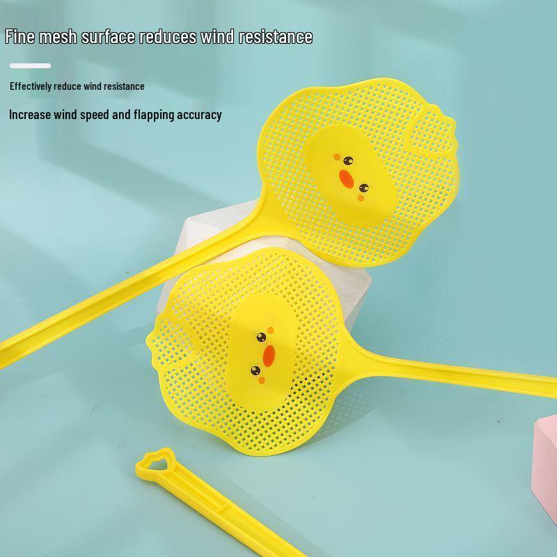 4-Pack Cute Cartoon Fly Swatter with Durable Extended Handle