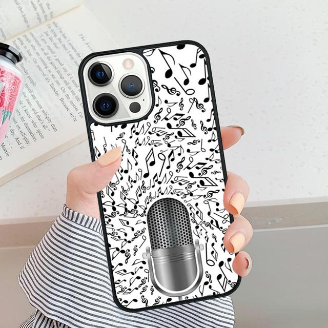 

Крутой чехол-обложка для телефона с рисунком музыкального микрофона Для iPhone 17 Air 16 15 14 Plus apple 16 11 12 13 Pro Max coque iPhone 13