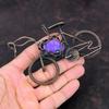 Charoite Pendant Copper Wire Wrapped Jewelry Handmade Cycle Pendant Gemstone Pendant Antique Jewelry Copper Wire Wrap Pendant Gift For Women