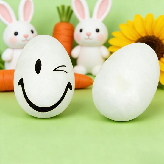 20 Bucăți Ouă de Paște din Spumă pentru Meșteșuguri Albe Goale Ouă de Pictat DIY pentru Proiecte Artistice ale Copiilor Activități Școlare Meșteșuguri de Sărbătoarea Paștelui Realizare