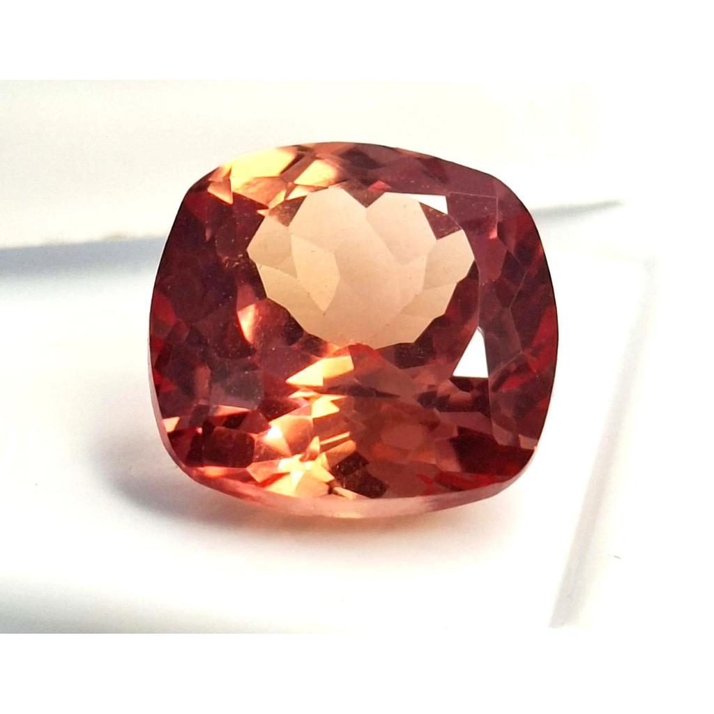 Fabelhafter Padparadscha Saphir Natur Kissen Schliff 11-13 Karat Zertifizierter Edelstein
