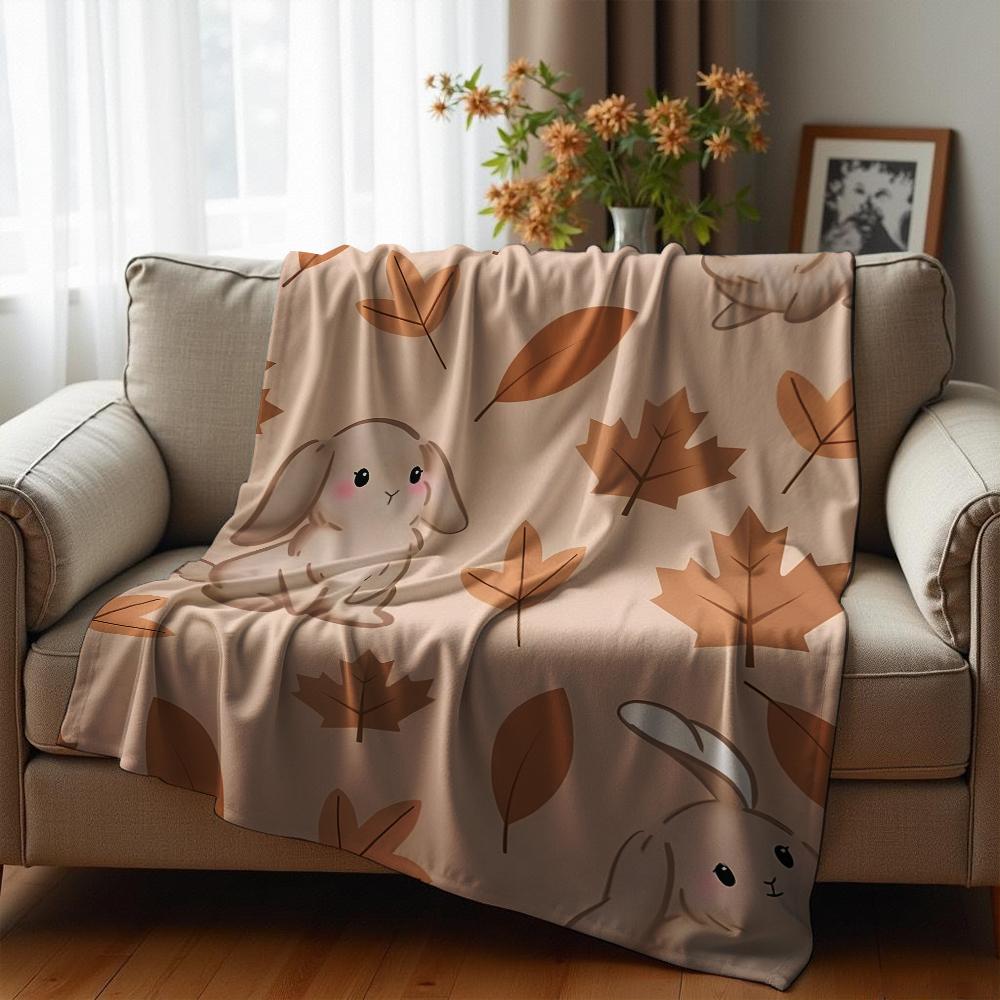 Night Snow Texture Cartoon Anime Print Flannel Blanket Soft Warm Throw for Kids Bedroom Sofa Christmas Office Car