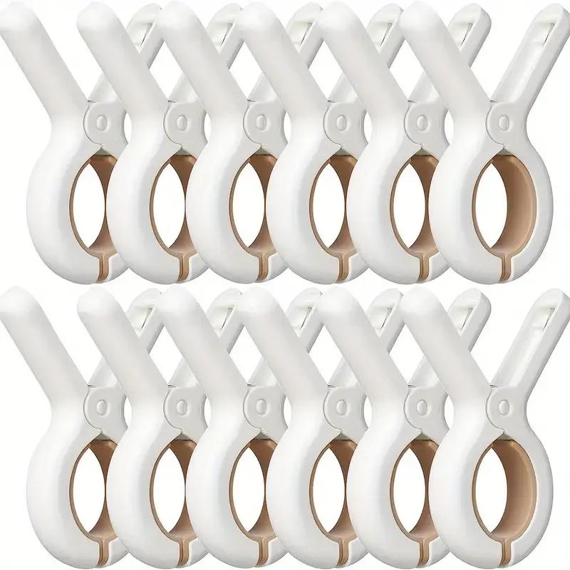 6/12Pcs Beach Towel Clips Plastic Clothespin Heavy Duty Laundry Clips To Keep Your Towel Clothes Blankets from Blowing Away