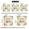 2pcs 2D flat printing Window Curtains Lemon squeeze rose floral Fabric Without Electricity Festive Curtains Perfect for Festive
