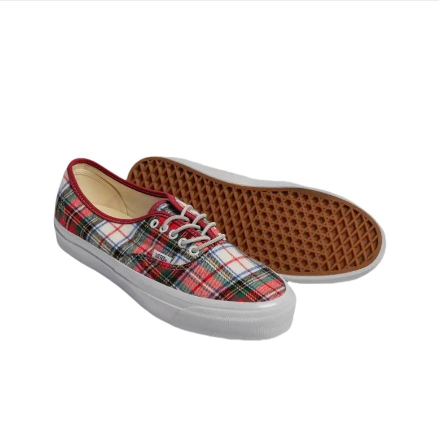 Vans Authentic Premium Comfortable Versatile Low-Top Skate Shoes Unisex Sneaker Red White VN000D5K7ZG