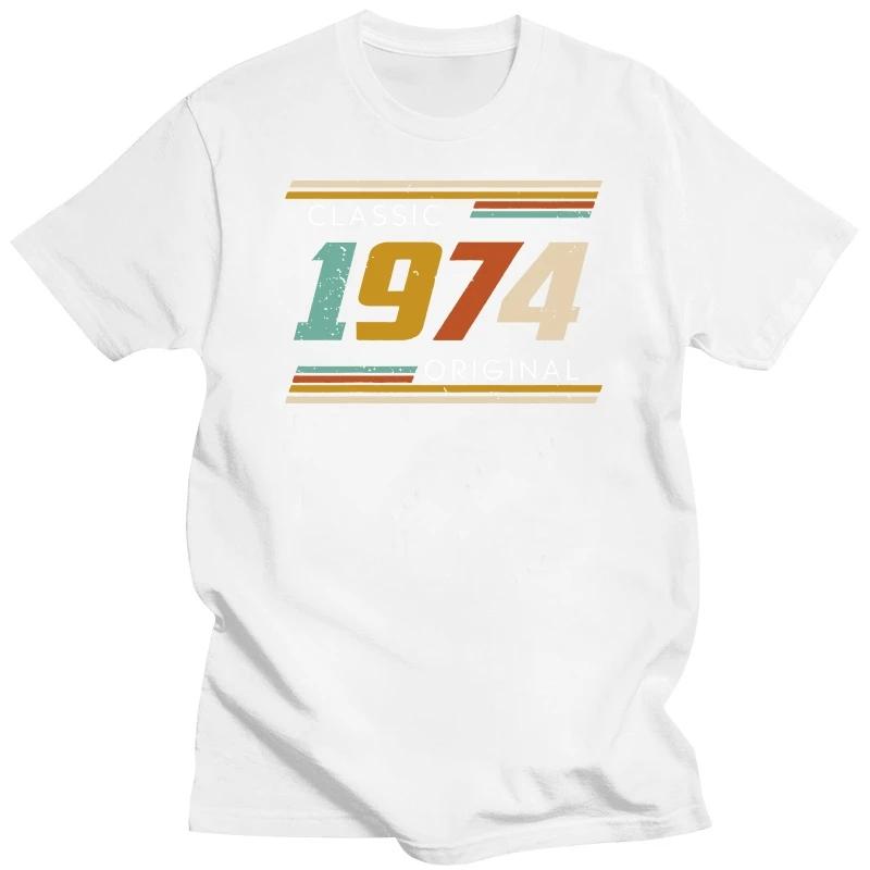 

Классика 1974 года, оригинальные подарки на день рождения, 50-летний подарок на 50-й день рождения, футболки, забавные футболки, футболки с коротким рукавом, одежда с круглым вырезом XXXXXL серый