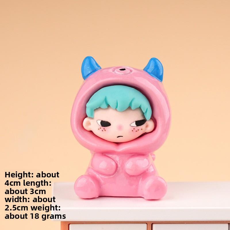 Demon Nozoe Figurine - Cute and Adorable Small Toy Tabletop Figurine Set 01