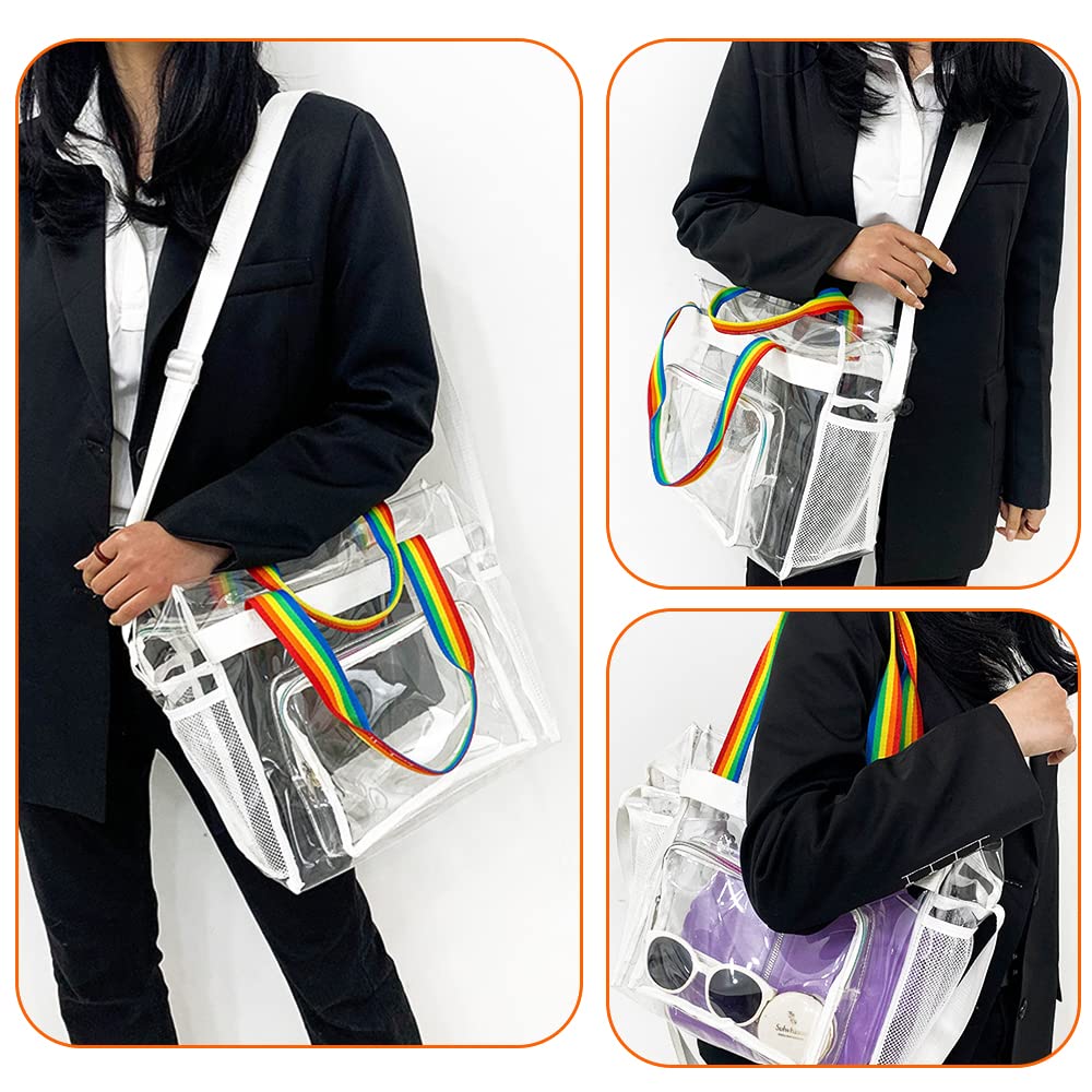 Geantă de umăr tote din vinil pentru piscină PVC mare de plajă transparentă pentru afaceri fierbinți joaca în joaca în geantă de nisip, geantă, 2 căi, geantă de mână/de umăr