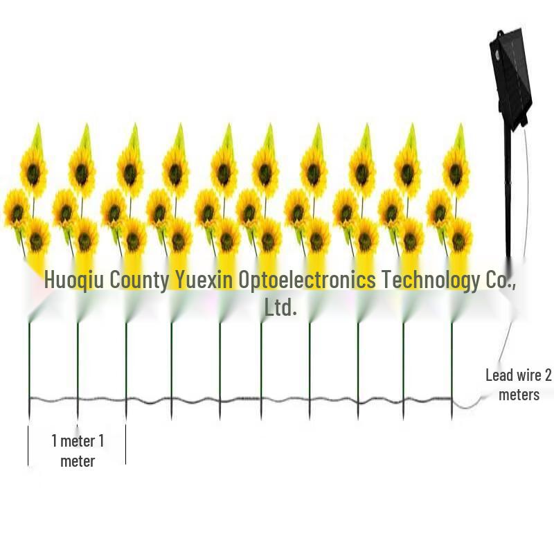 Solar Powered Sunflower Garden Landscape Lights