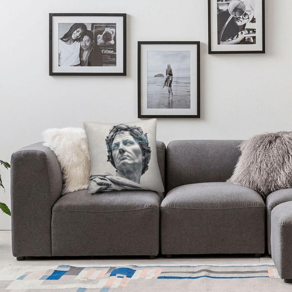 Julius Caesar Roman Dictator Square Pillowcase Polyester Linen Velvet Pattern Decor Throw Pillow Case Sofa Seater Cushion Cover