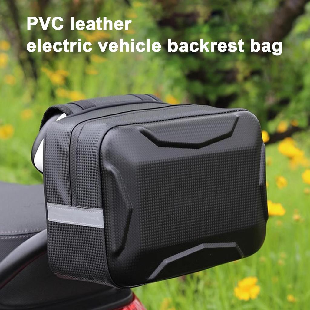 Ebike Trunk Pannier Hard Shell Waterproof Ebike Trunk Pannier Safety Reflective Hard Shell Electric Vehicle Luggage Carrier For