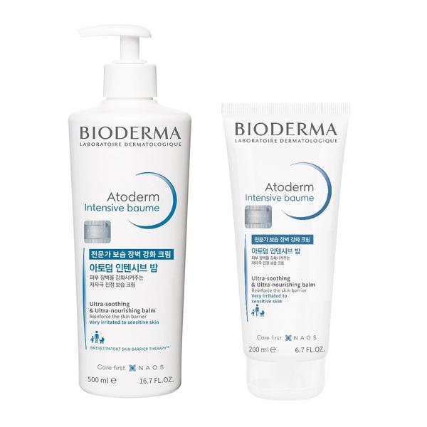 Bioderma Atoderm Intensive Baume Ultra-Soothing Balm Set 500ml + 200ml