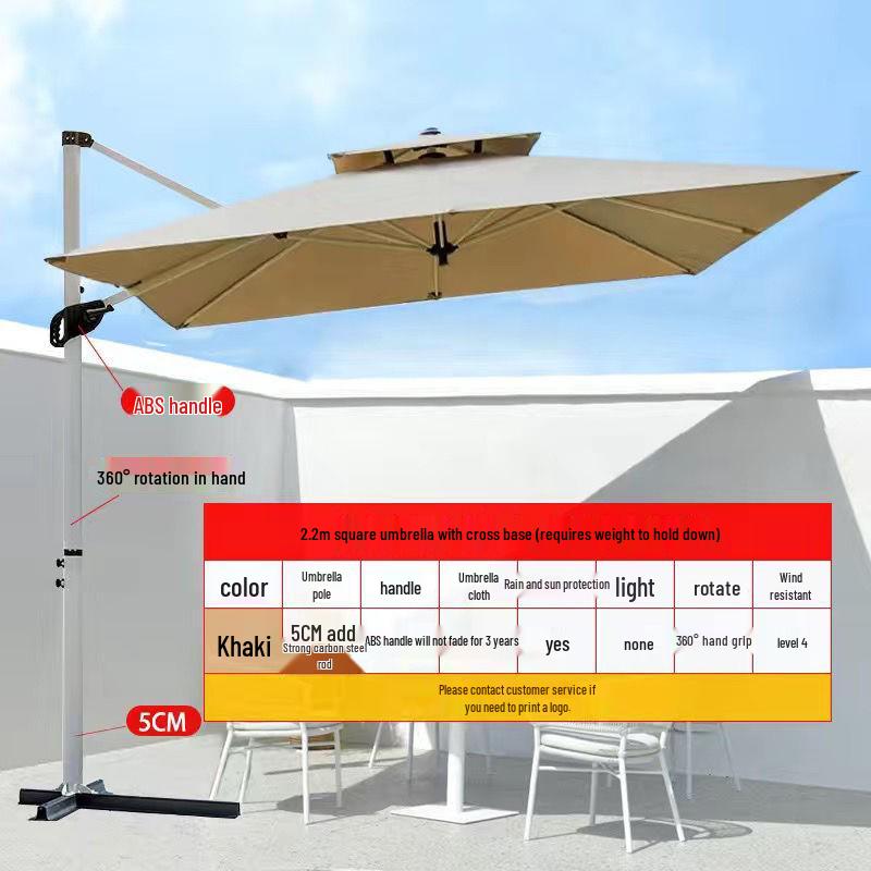 Roman Outdoor Sunshade: Large Camping, Beach, Courtyard, Stall, and Advertising Umbrella