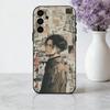 L-Levi A-Ackerman A-Attack O-On T-Titans phone Case For Samsung Galaxy A73,A72,A71,A70,A53,A52,A51,Others Soft Black Shell