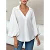 2026 New Fashion Casual Women's Polka Dot Loose Bubble Long Sleeve Loose Top