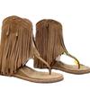 Fringed Shoes Rivet Sandals New Herringbone Insole Height-increasing Cool Boots