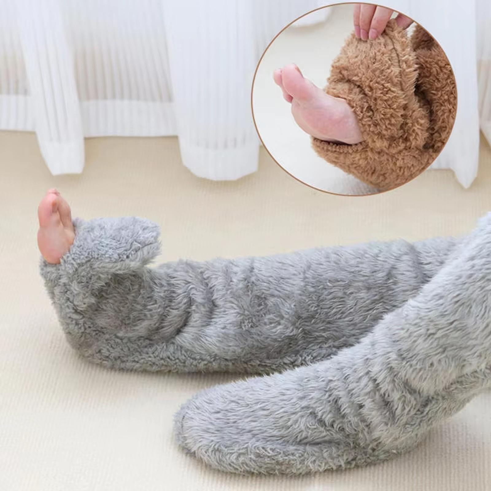 Утепленные гольфы - Длинные напольные носки для домашнего тепла one size