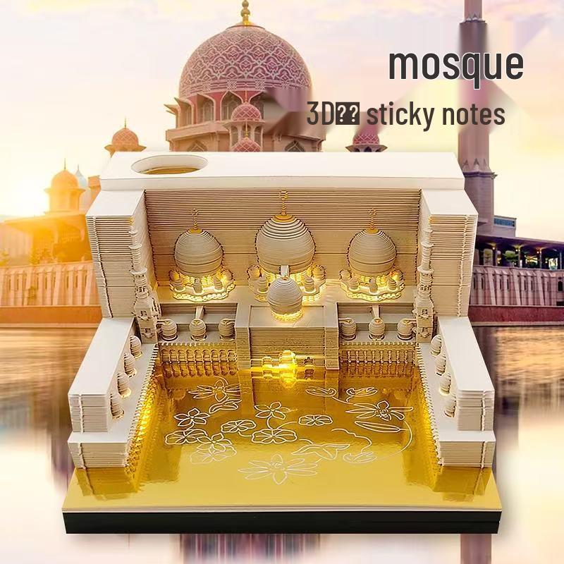 Tree of Life 3D Paper Carving Calendar and Sticky Notes Desk Ornament