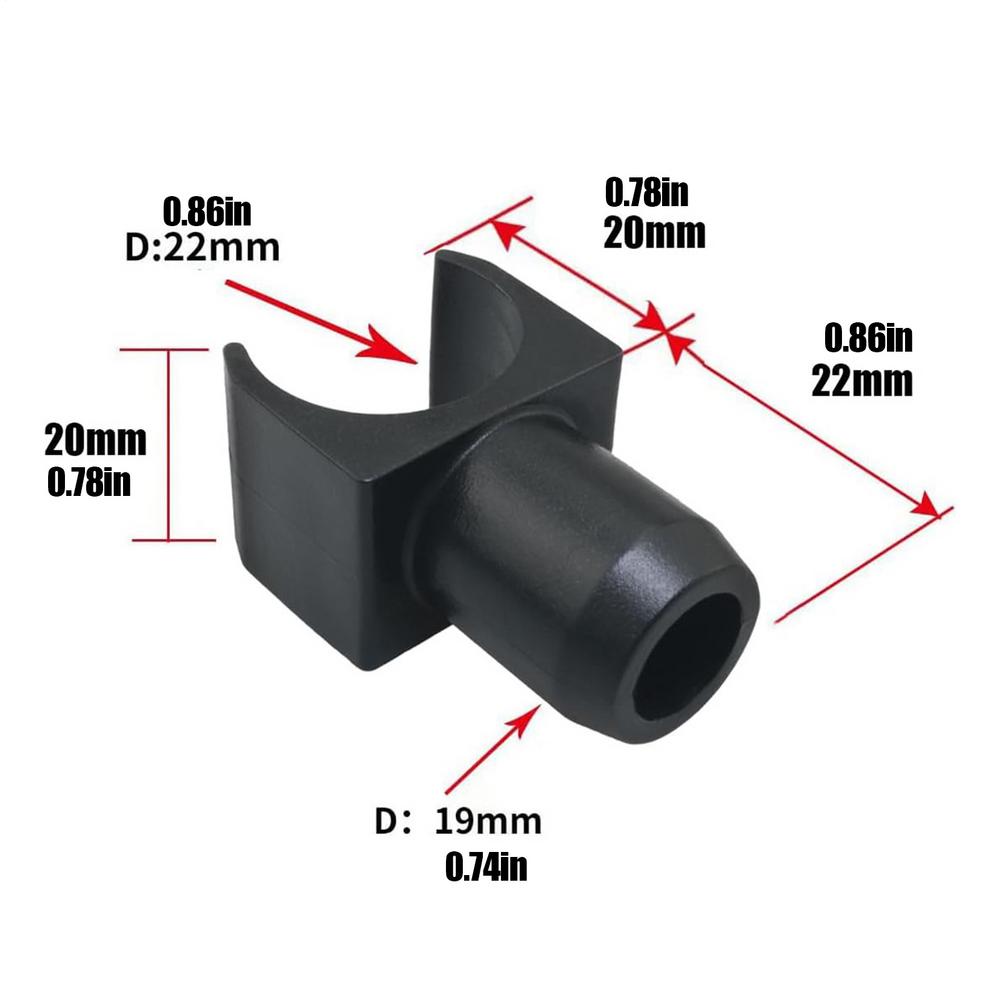 

4pcs Plastics Wheelchair rail slider auxiliary accessories Wheelchair U-shaped guide rail slider Smooth wear-resistant supplies
