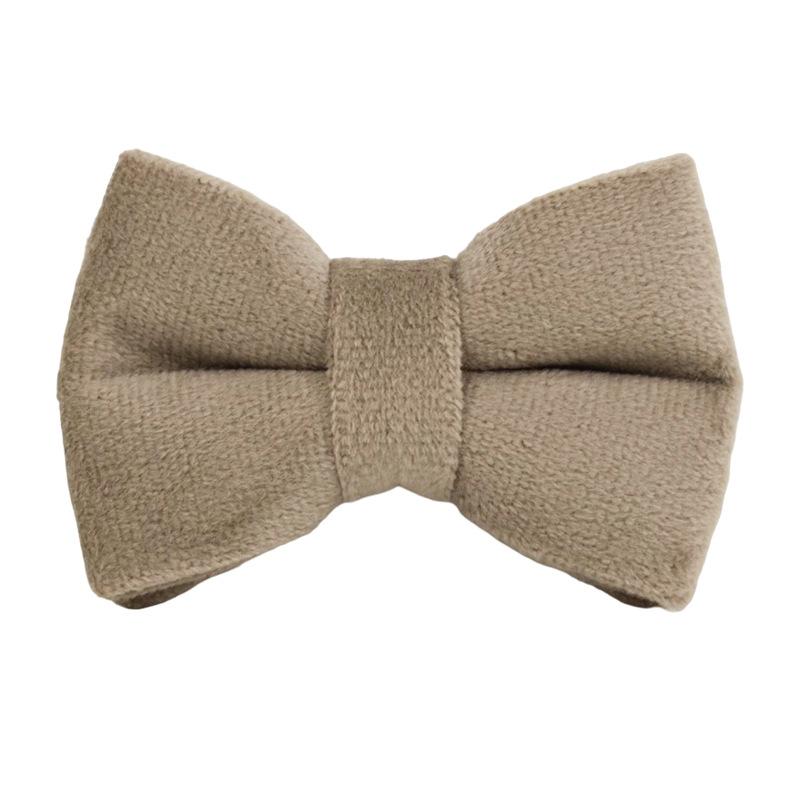 

Light grey flannel cat collar pet collar cat collar cute bell cat collar bow scarf S