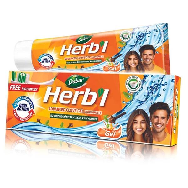 

Зубна паста-гель покращена Гвоздика, Herbal Advanced Clove Gel Toothpaste +, Dabur 150г (43634101) 150g