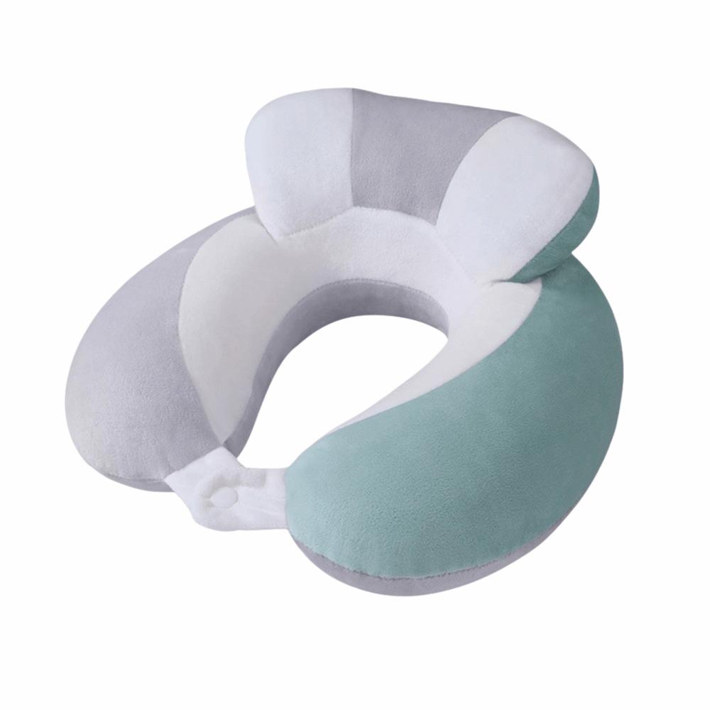 U Shaped Travel Neck Pillow Adjustable Office Nap Pillow Practical Airplane Pillow Cheek Support