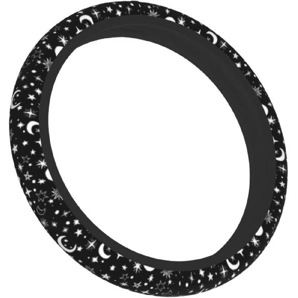 Moon And Star Steering Wheel Cover Car Accessories Cute For Women Girls Girly Universal 15 Inch Neoprene Auto Interior Decor Anti Slip Car Truck