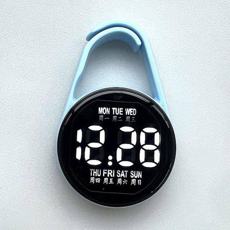 LED Digital Hanging Watch Night Light Energy Saving Silent Electronic Clock for Bedroom Living Room Wall Decor
