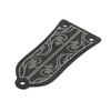 Truss Rod Cover with Screws Pattern Decoration Metal Cover Plate Replacement Guitar Accessories