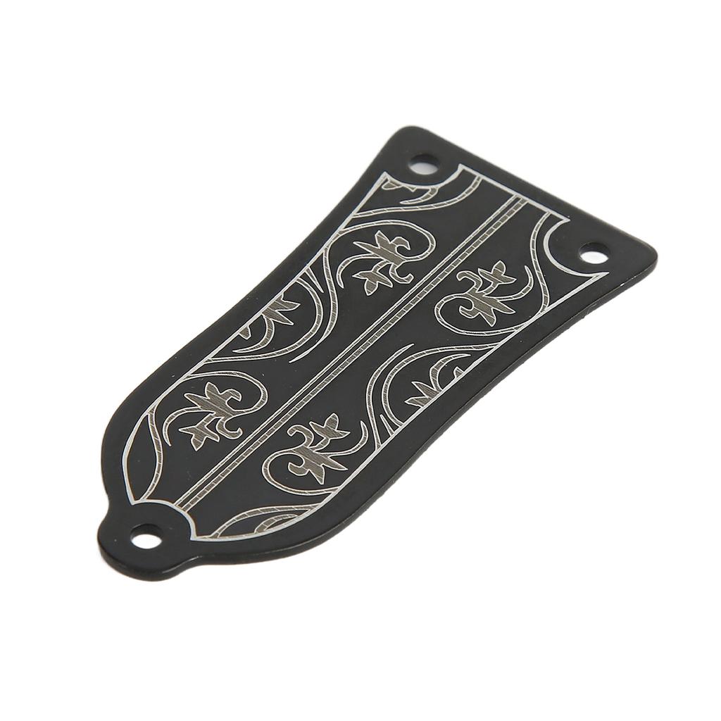 Truss Rod Cover with Screws Pattern Decoration Metal Cover Plate Replacement Guitar Accessories