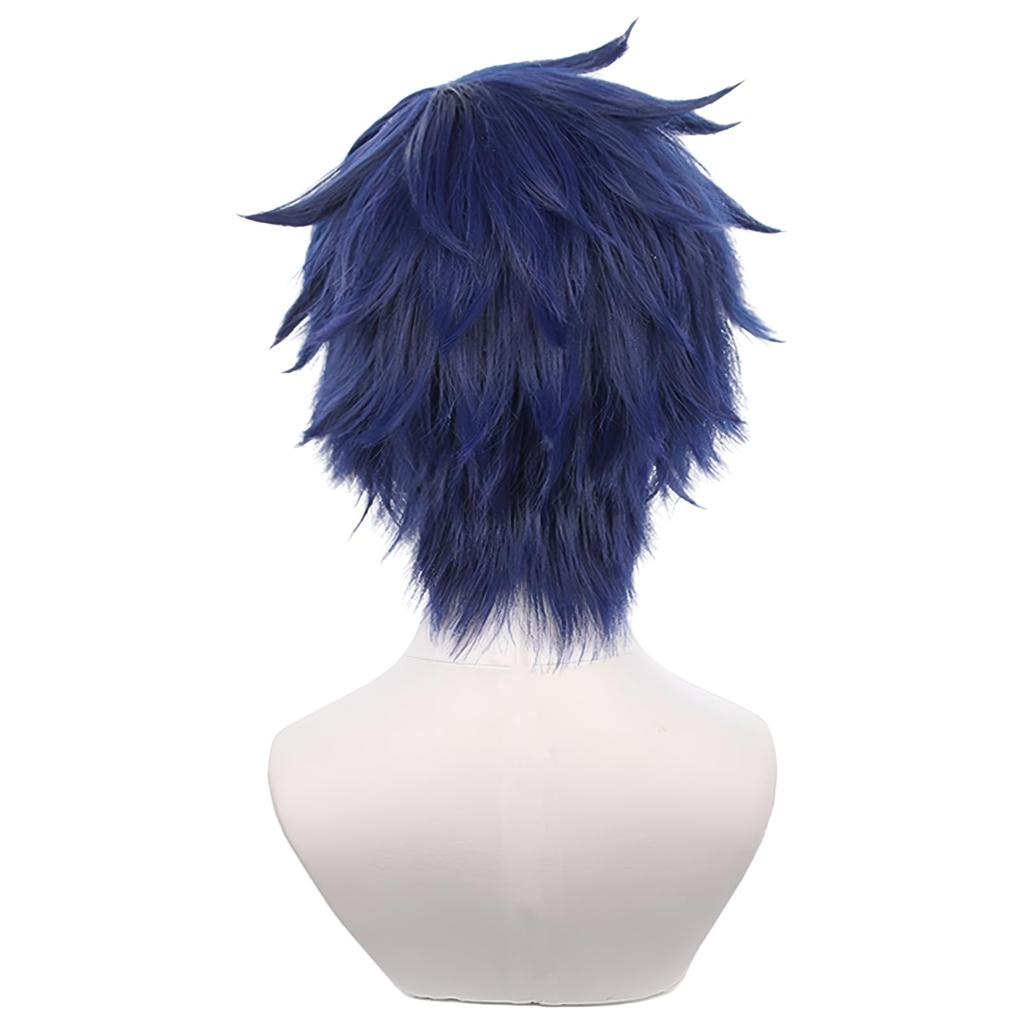 iirukaa Ensemble Stars Jun Sazanami Cosplay Wig Heat for 2D Halloween Disguise Wig, Wig, Net, Resistant, Photography, Events, Costumes,