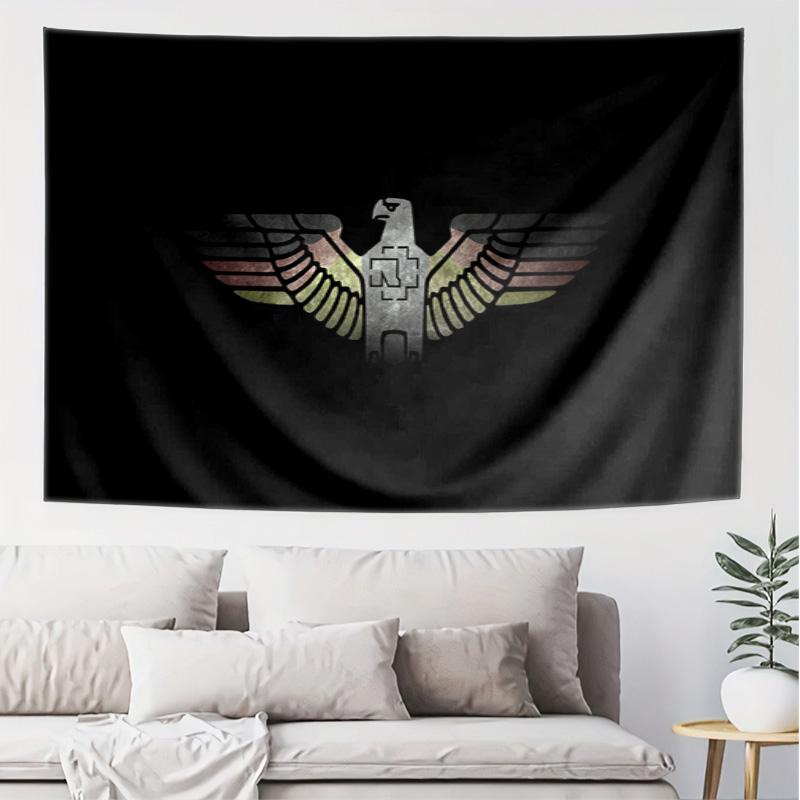 Eagle Emblem Pattern Tapestry Wall Hanging Boho Aesthetic Wall Blanket For Bedroom Living Room Dorm Home Wall Decor 1013201