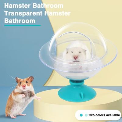 Suction Cup Design Detachable Easy To Clean Transparent Guinea Pig Toilet Small Pet